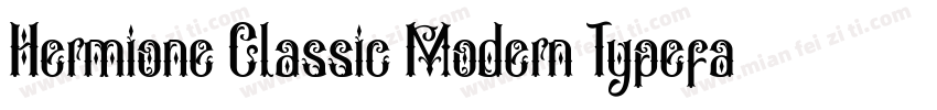 Hermione Classic Modern Typeface字体转换